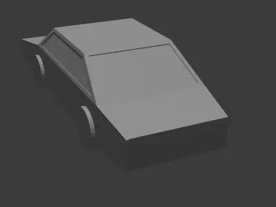 Extremely simple car model 3D model
