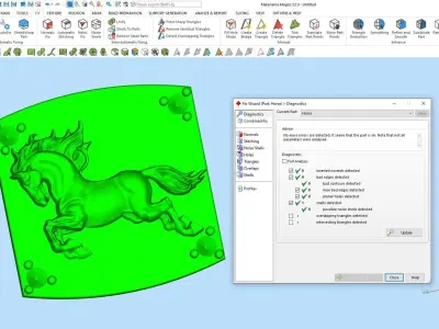 Horse man ring Sculpture jewelry Gold silver 3D print model