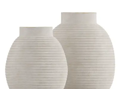 Whitewashed Terracotta Vase SE 3D model