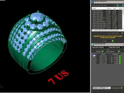 Luxury Men Rings Designs 4MR084 3D print model