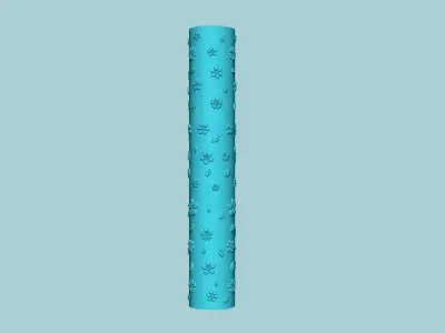Texture Roll 02 - Flower Positive - Decoration Maker 3D print model