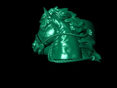 Horse ring 3D print model