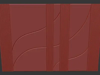 decorative wall 06 3D model