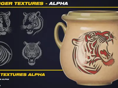 130 Tiger Textures Alpha Vol 02 Texture