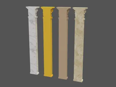 Corinthian Column 3d model 04 3D model