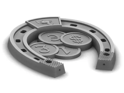 Horseshoe coin 3D print model