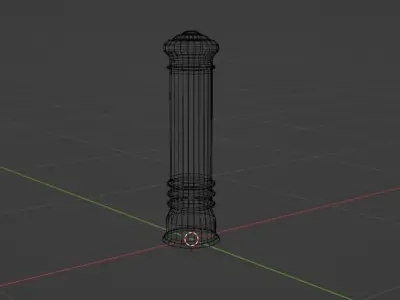 Street Bollard Free low-poly 3D model