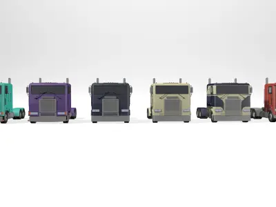 Freightliner semi truck 3D model