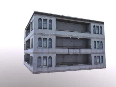 Architectural Building-6 Free low-poly 3D model