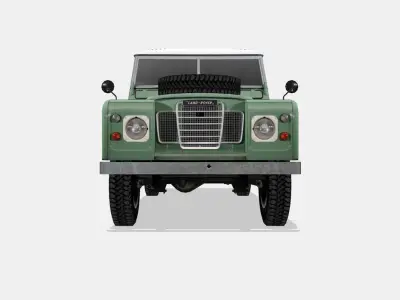 Land Rover series III 1971 Low-poly 3D model