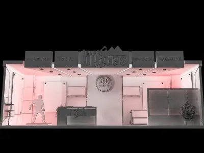 Booth Exhibition Stand a631c 3D model