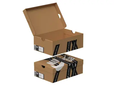 Nike Shoe Box PBR 20 Low-poly 3D model