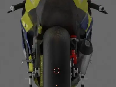 YZF R1-M 2020 Model with Camel Livery 3D model