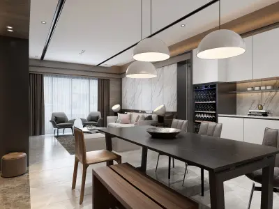 living room  Interior 3D model