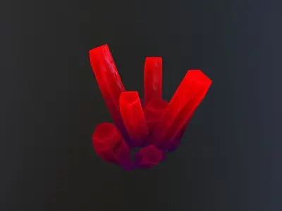Stylized Crystal  Free low-poly 3D model