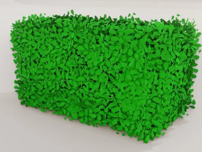 Stylized Bush Low-poly 3D model