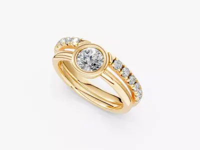 COUPLE RING-ZDR0196 3D print model