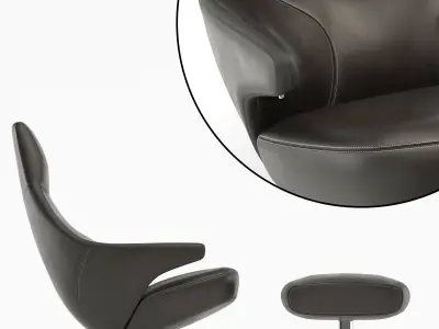 Armchair Poltrona Jay Lounge 3D model