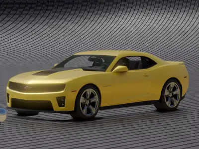 chevrolet camaro zl1 Low-poly 3D model