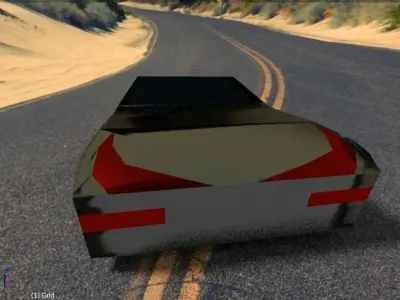 3d Model Super Car Racing Speed  Low-poly 3D model