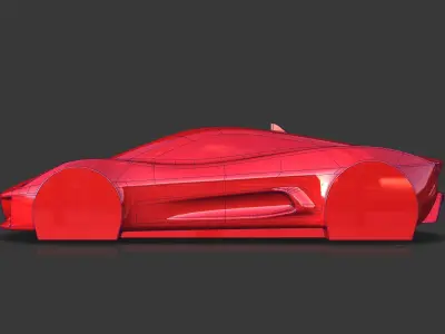 Jaguar CX-75 James Bond 007 Car Concept Speedform 3D model