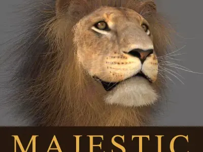 MAjestic Lion - 3d model 3D model