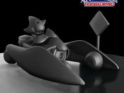 METAL SONIC - SONIC and ALL-STARS RACING TRANSFORMED Free 3D print model