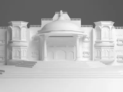Indian Couple Stage 3D model
