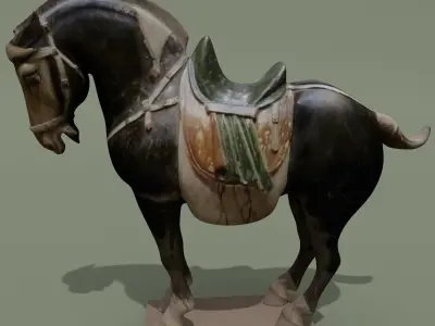 Horse Statuettes Collection volume 7 3D model