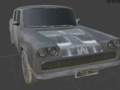 tiara car Low-poly 3D model
