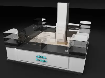 Booth Exhibition Stand a336b  3D model