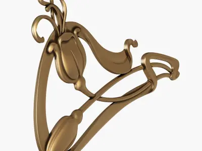 art nouveau decors for cnc 3D model