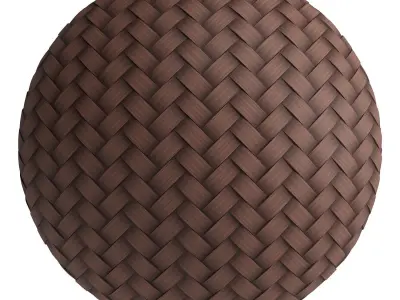 Wicker materials 3- PBR 4k by Sbsar 3D model