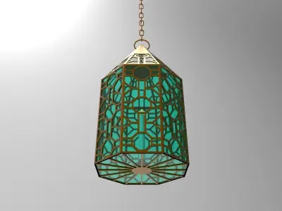 lantern Y moroccan hanging 3D model