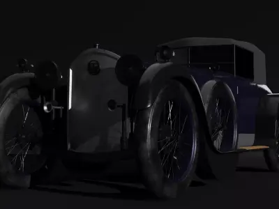Old Car Free low-poly 3D model