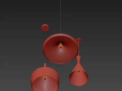 TERMURAH three pendant lights 3D model