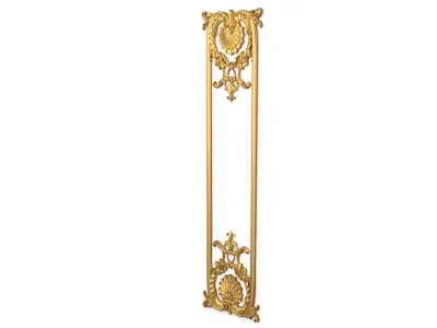 Plaster decorative frame 3d model 015 3D model