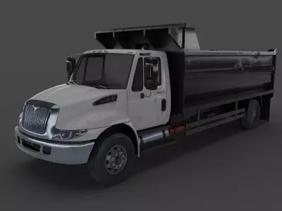 Truck International Durastar Low-poly 3D model