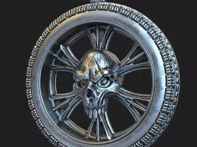 Skull pendant jewelry Biker vol10 3D print model