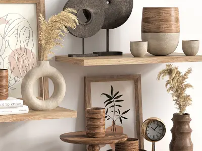 Decoration shelf 02 3D model