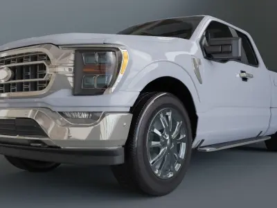 pickup truck 3D model by RomanMB - PBR
