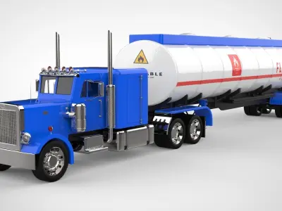 PeterBilt Truck 3D model