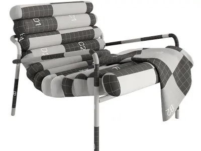 Alto armchair Low-poly 3D model