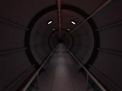 Sci Fi Tunnel 3D model