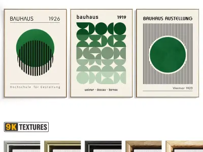 Abstract Painting Set of 3 pieces - No 49 Low-poly 3D model