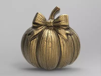 pumpkin  ribbonbow  cnc  3D print model