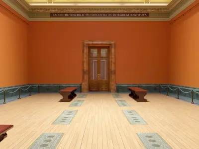 London National Gallery - Interior - Pack 3D model
