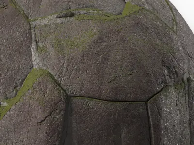 Pavement Materials 105- Brush Rock - Sbsar Pbr 4k Seamless Texture