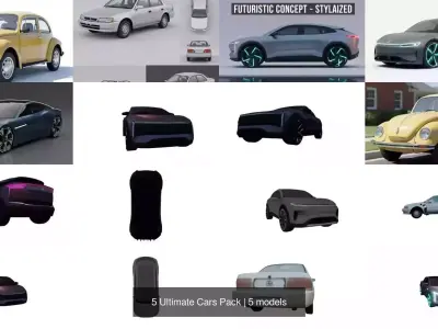5 Ultimate Cars Pack