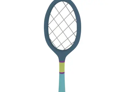 Tennis Racket 3D model 5